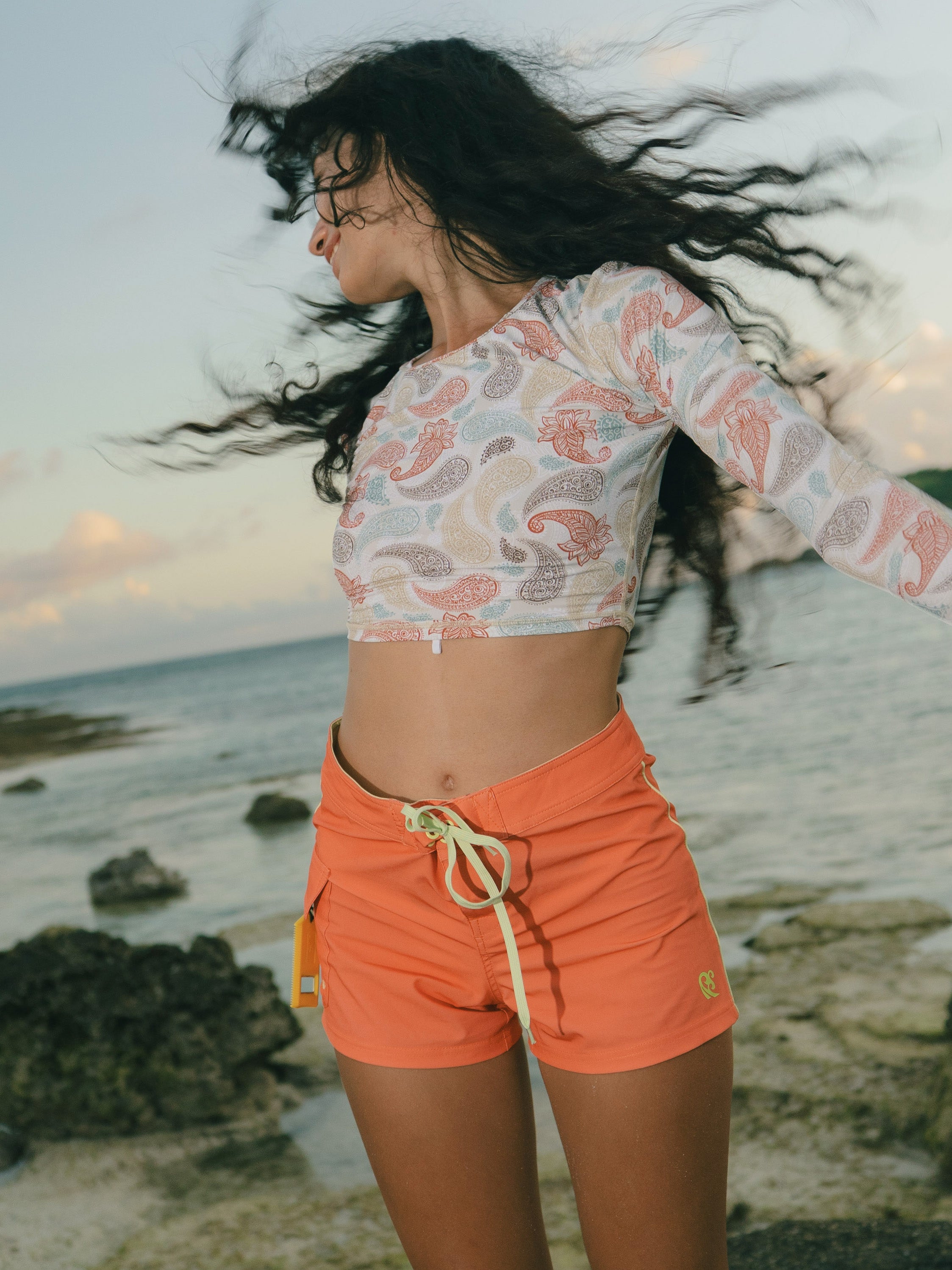 High Waist Board Short Pure Colour