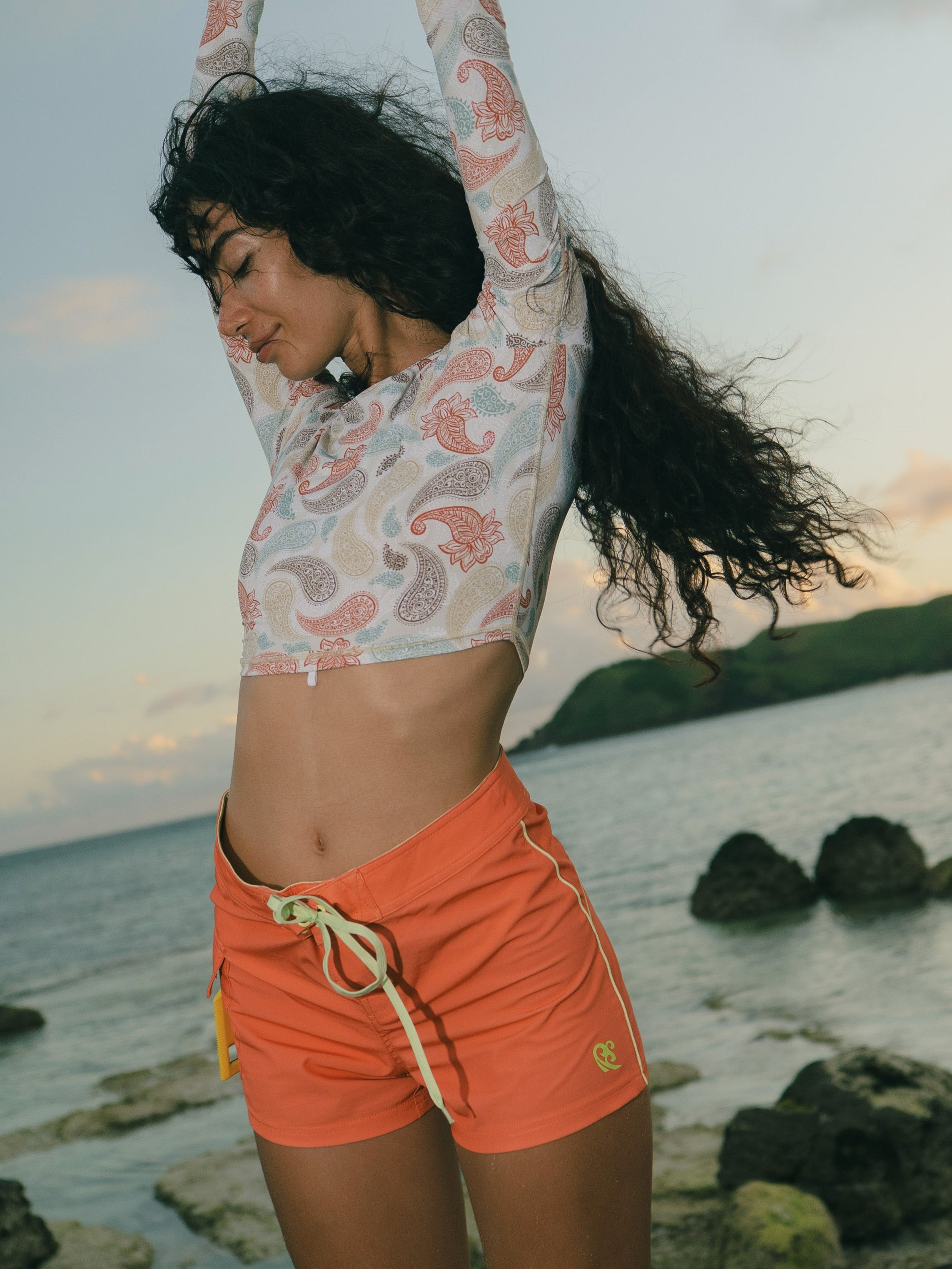 High Waist Board Short Pure Colour