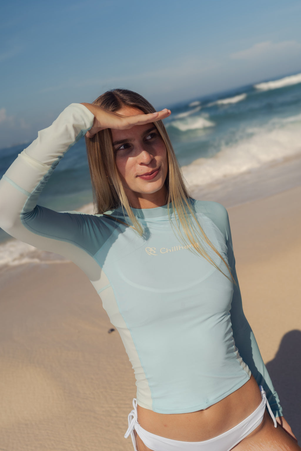 Retro Leopard Long Sleeve Rash Guard