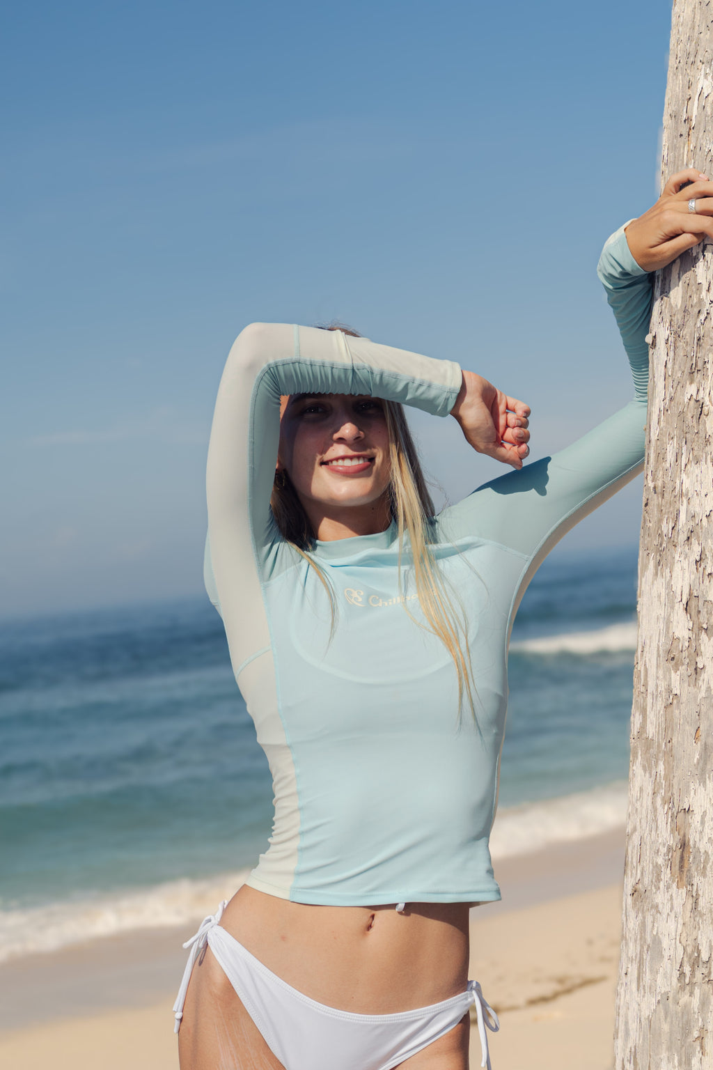 Retro Leopard Long Sleeve Rash Guard