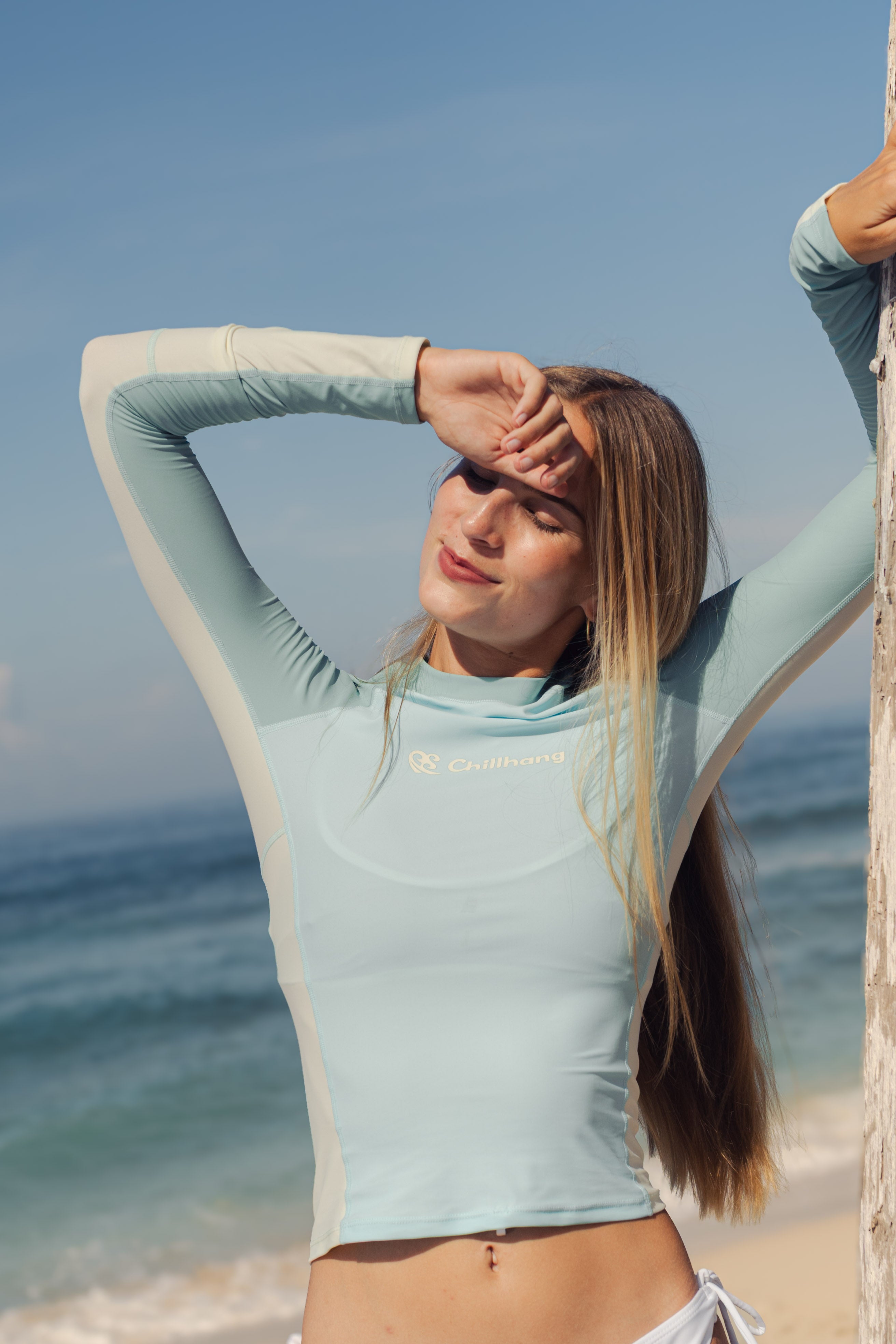 Retro Leopard Long Sleeve Rash Guard